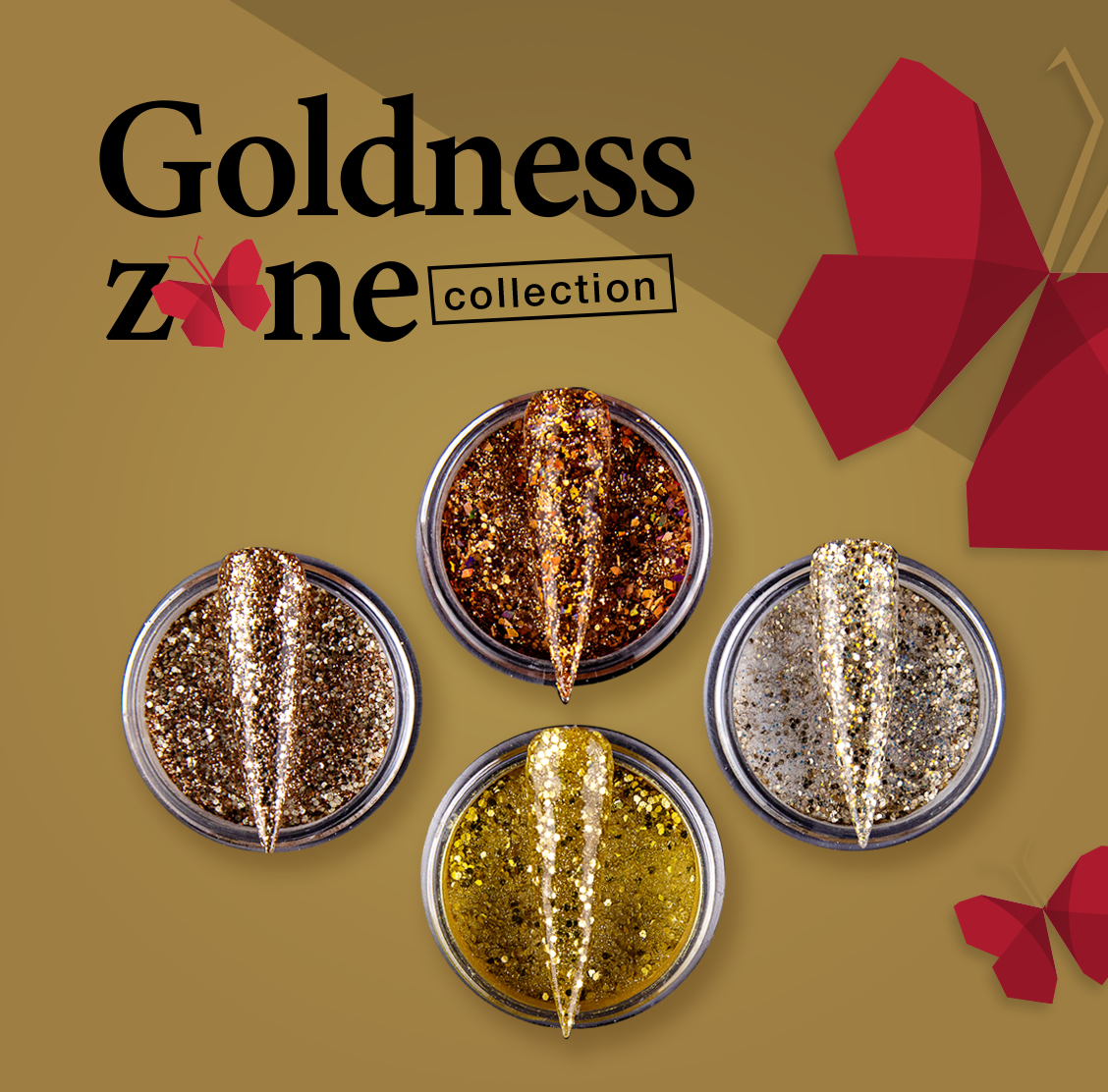 Collection "Goldness Zone" Acrylic Powder - Nail Factory