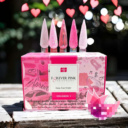 Collection "Forever Pink" Acrylic Powder - Nail factory